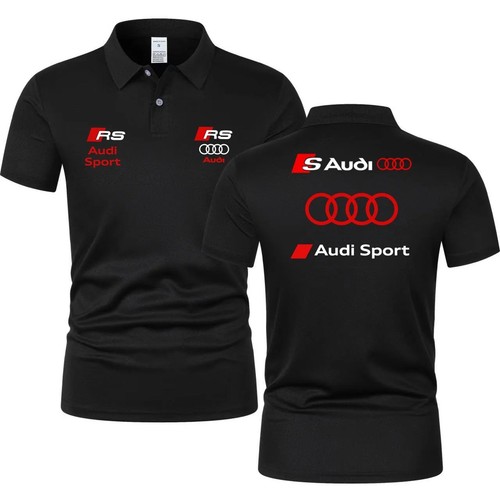 Audi sport kurzarm polohemd - sport, kurzarm-polohemd